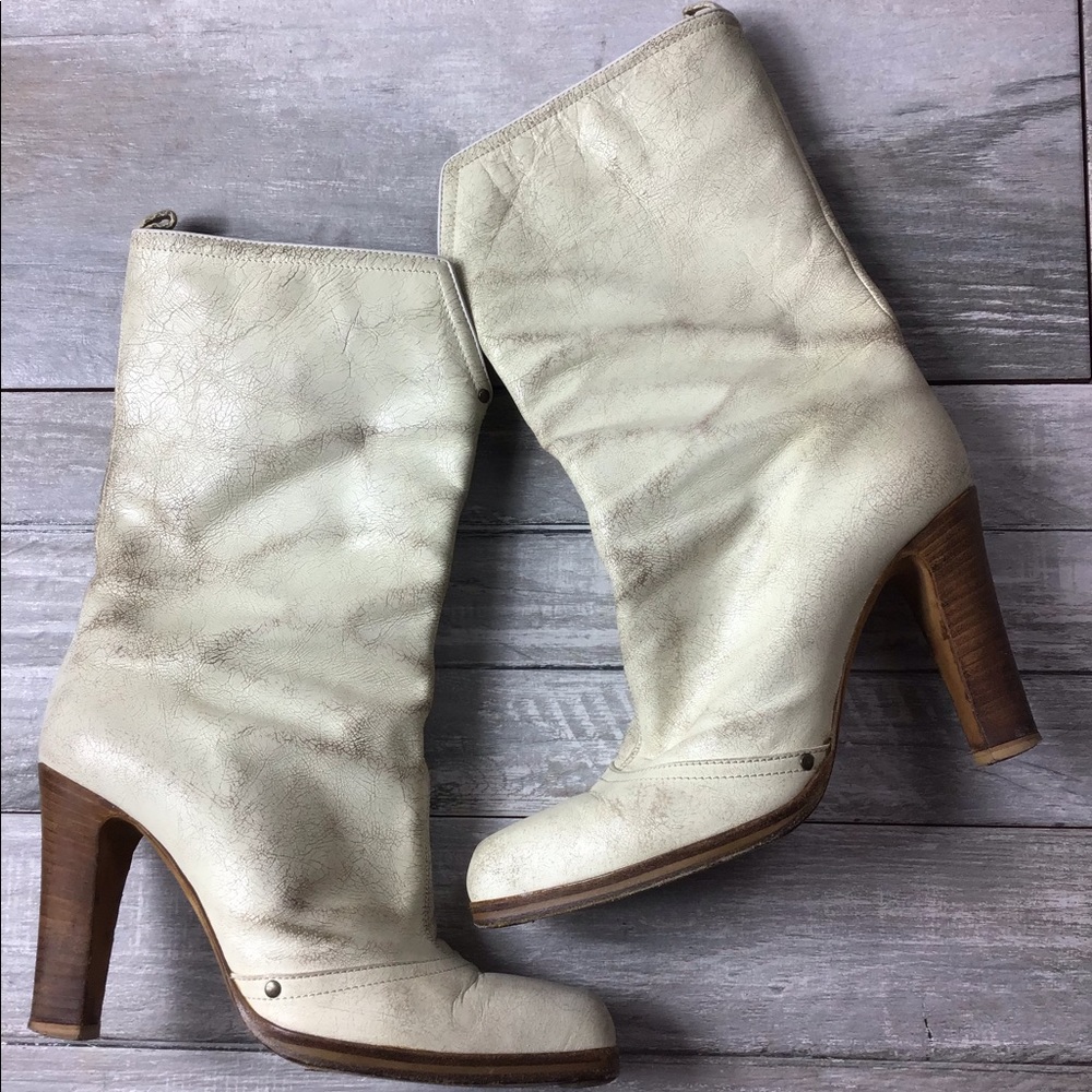🇮🇹 Italian Made Distressed Boots - Picture 3 of 8
